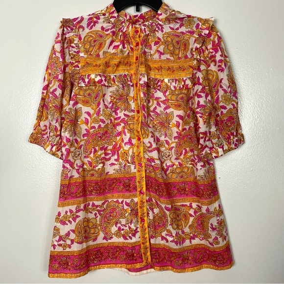 LOLA Australia ruffle paisley blouse - Picture 6 of 11